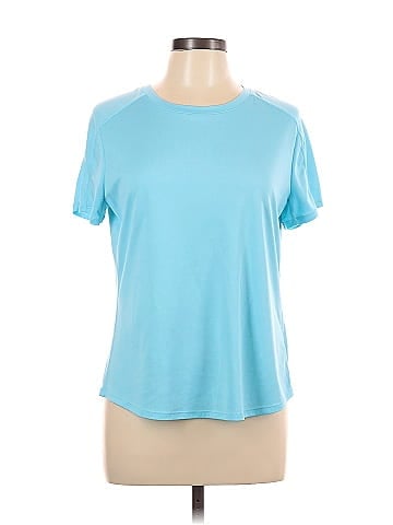 Avia 100% Recycled Polyester Blue Active T-Shirt Size L - 31% off