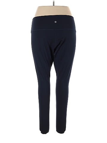Lululemon Athletica Solid Navy Blue Active Pants Size 4 - 60% off