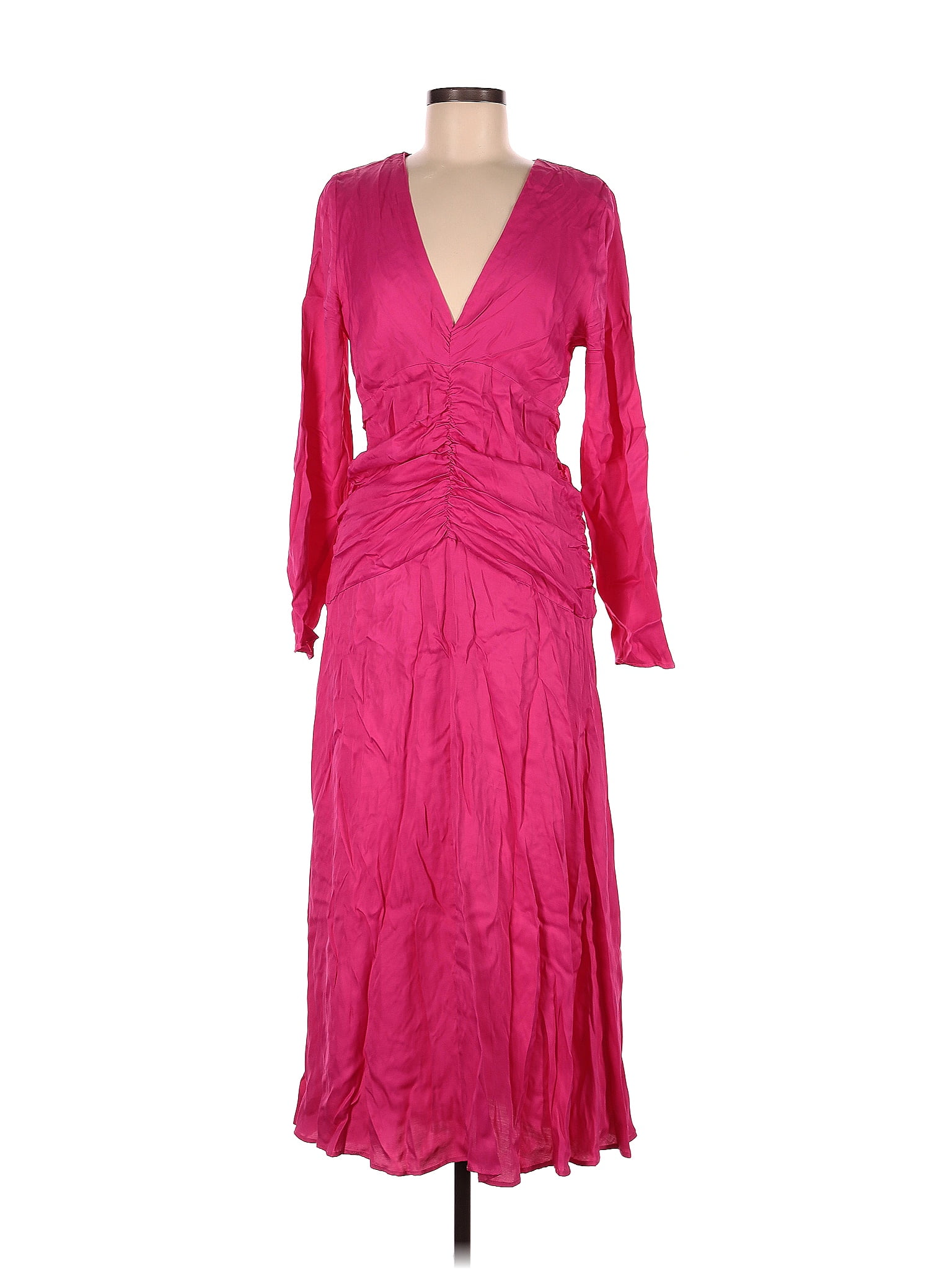FARM Rio 100% Viscose Solid Pink Casual Dress Size M - 69% off | ThredUp