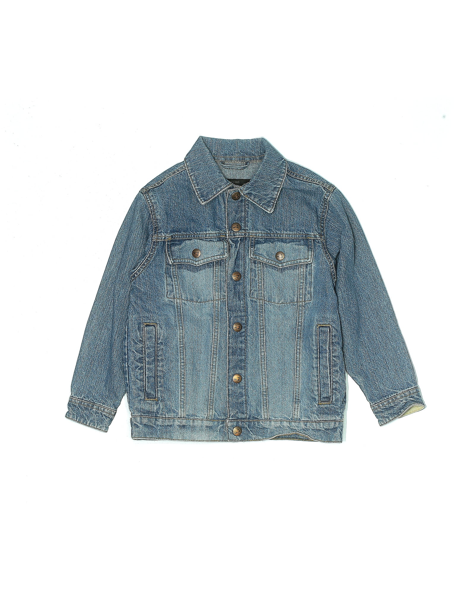 Urban Pipeline Solid Blue Denim Jacket Size S (Kids) - 47% off | ThredUp