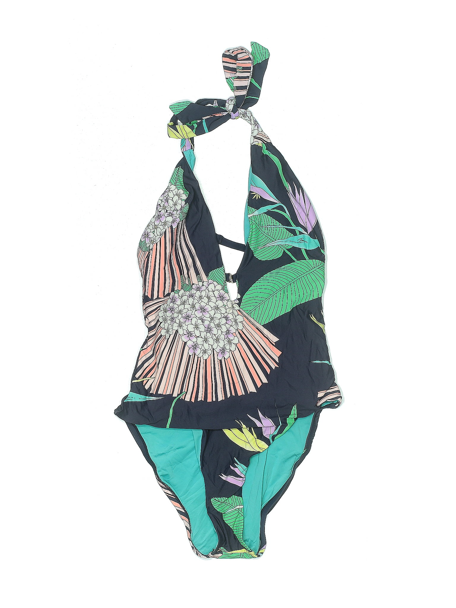 Trina Turk Multi Color Blue One Piece Swimsuit Size 10 - 72% off | ThredUp