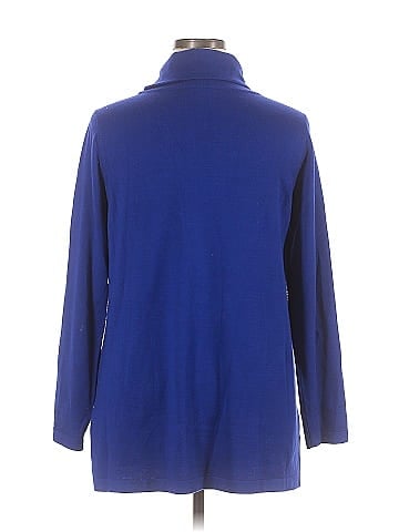 Erin London Solid Blue Turtleneck Sweater Size XL - 76% off