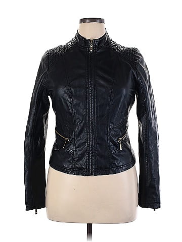 Therapy faux hotsell leather jacket