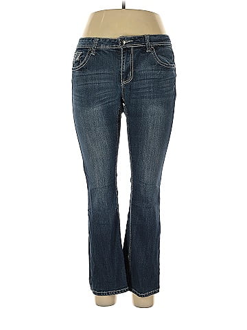 Love Indigo Solid Blue Jeans Size 14 Petite 62 off ThredUp