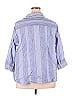 Assorted Brands Blue 3/4 Sleeve Button-Down Shirt Size 3X (Plus) - photo 2