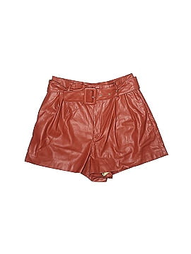 Zara TRF Faux Leather Shorts (view 1)