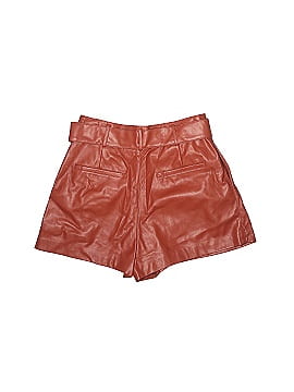 Zara TRF Faux Leather Shorts (view 2)