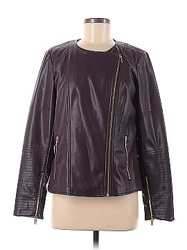 Calvin Klein Faux Leather Jacket (view 1)