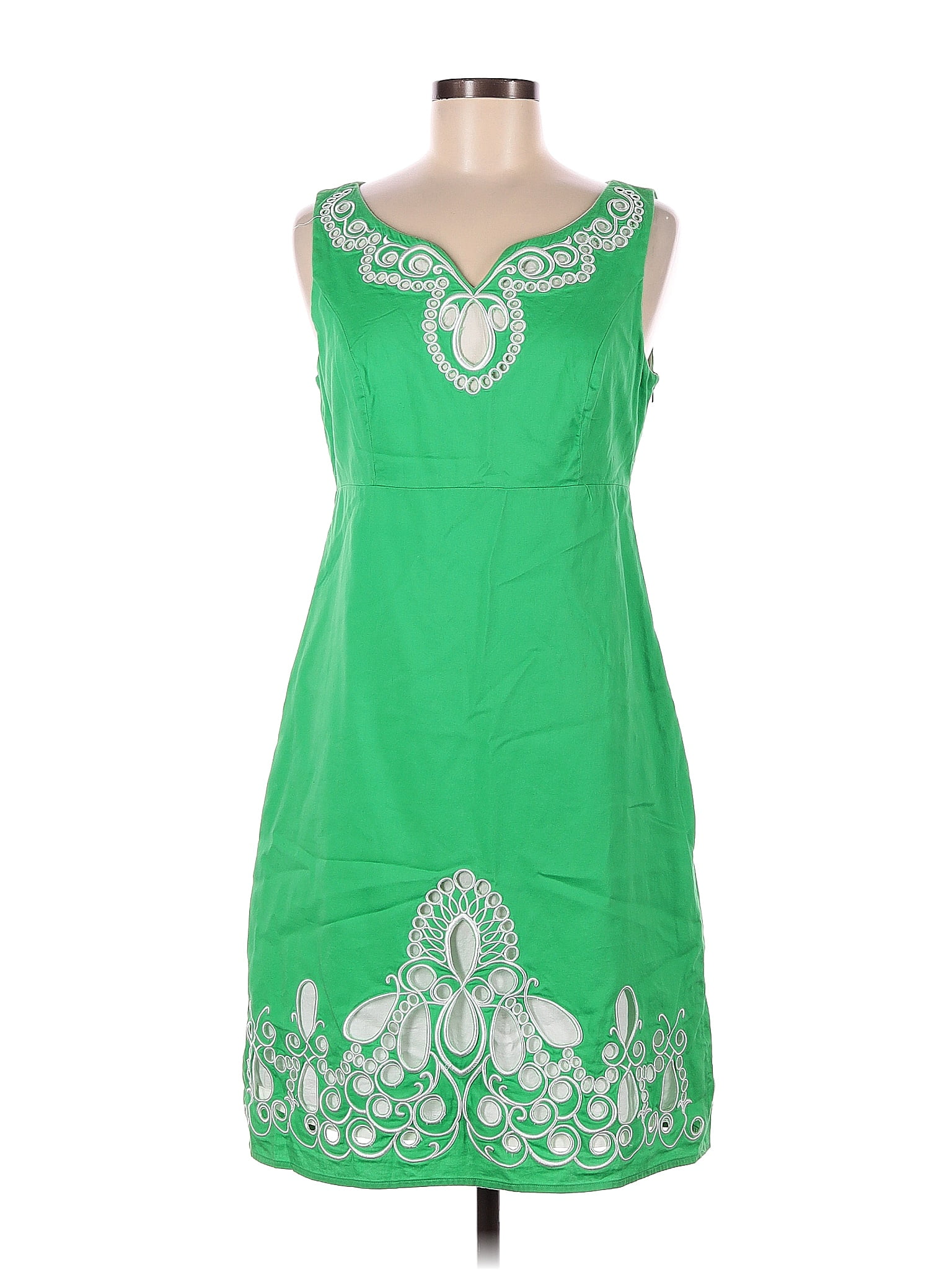 Lilly Pulitzer 100% Cotton Green Cocktail Dress Size 8 - 67% off | ThredUp