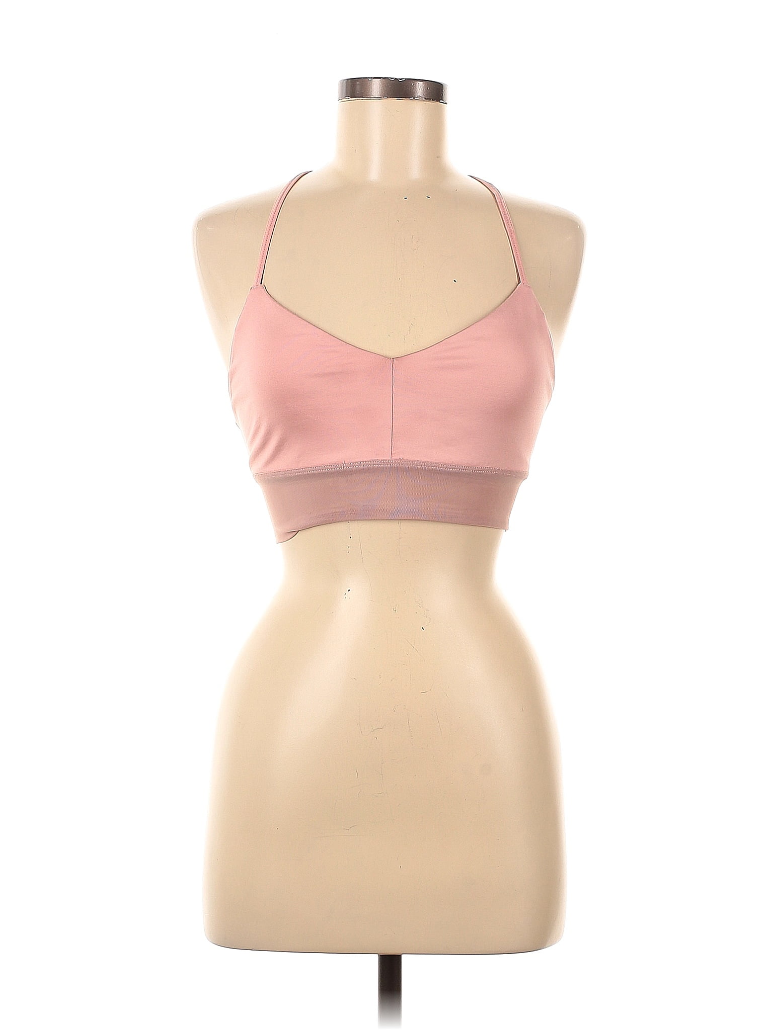 Puma Color Block Pink Sports Bra Size L - 59% off