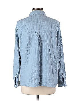 Anne Klein Long Sleeve Button-Down Shirt (view 2)