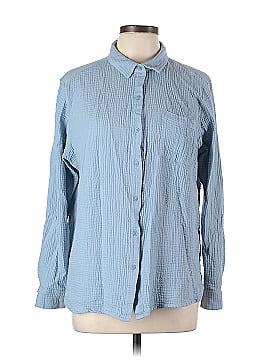 Anne Klein Long Sleeve Button-Down Shirt (view 1)