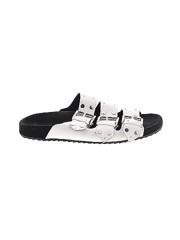 Rebecca Minkoff White Silver Sandals Size 7 1 2 70 off ThredUp