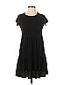 See You Monday Solid Black Casual Dress Size S - photo 1