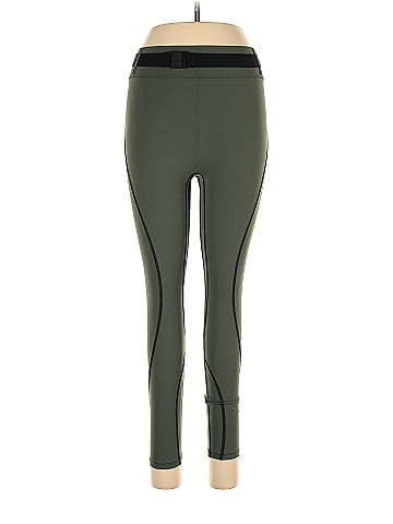 Bandier X Solid & Striped Solid Green Leggings Size M - 59% off