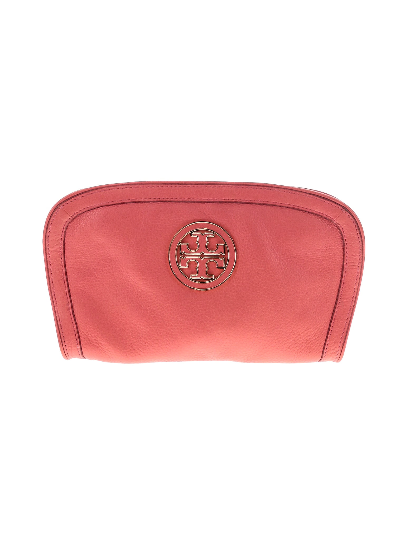 tory burch brown leather clutch
