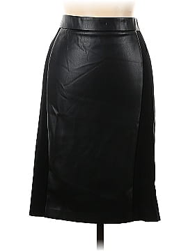 Kasper Faux Leather Skirt (view 1)