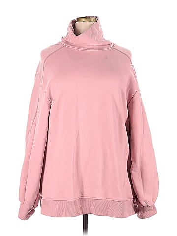 Solid best sale pink sweatshirt