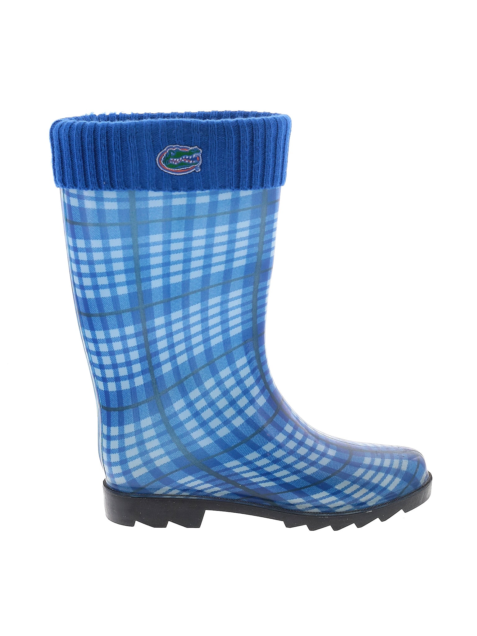 Assorted Brands Plaid Blue Rain Boots Size M 49 off ThredUp