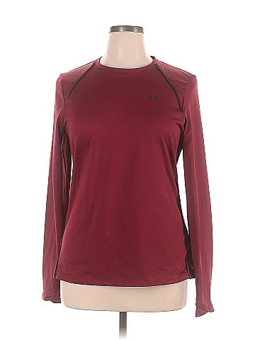 Under Armour Solid Red Burgundy Active T-Shirt Size XL - 53% off