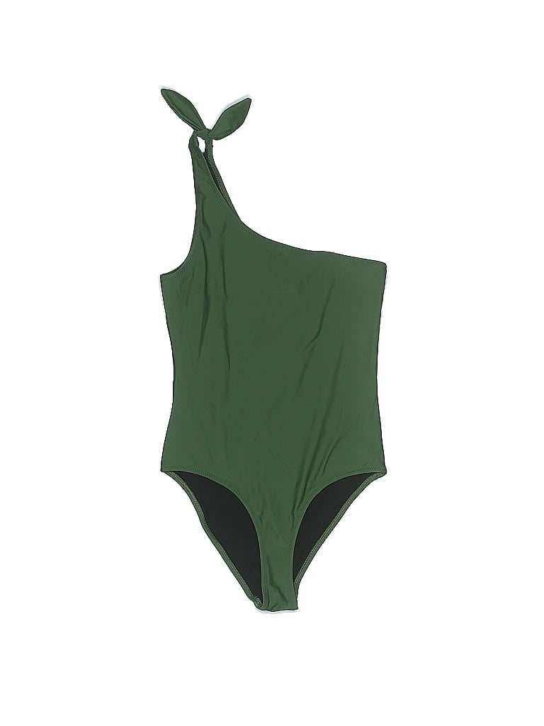 Bower Solid Green One Piece Swimsuit Size S 82 Off Thredup