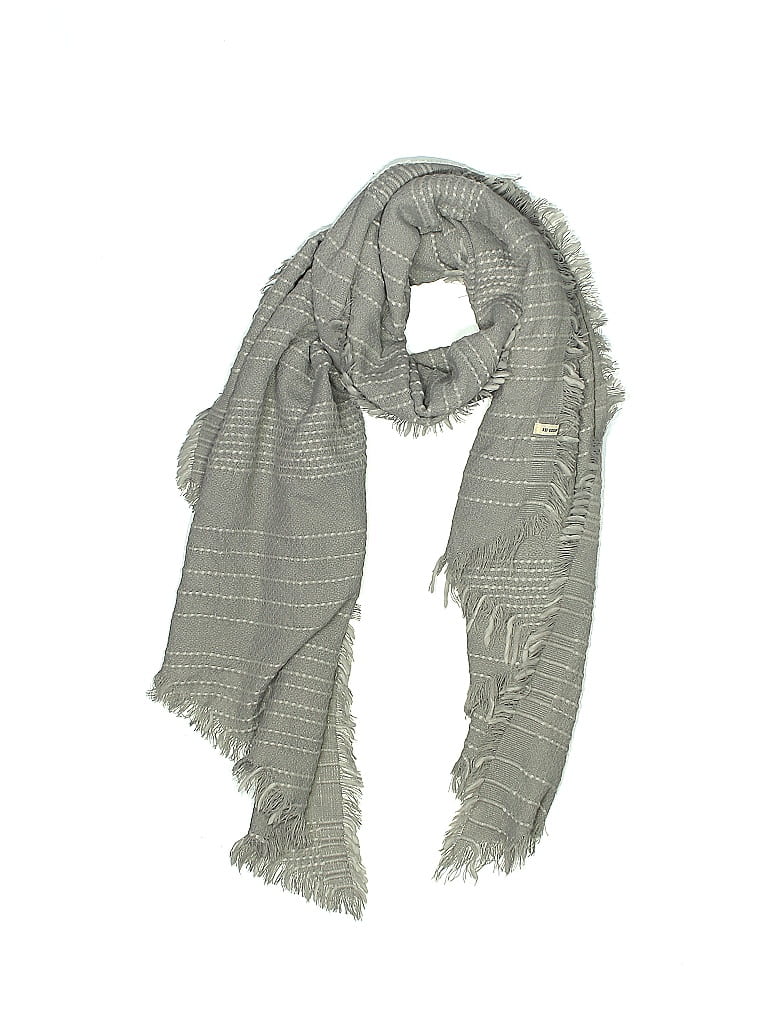 Pre-owned Assorted Brands Scarf In Gray