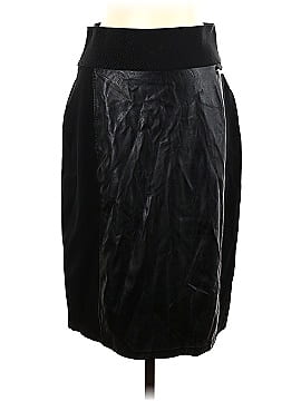 Calvin Klein Faux Leather Skirt (view 1)