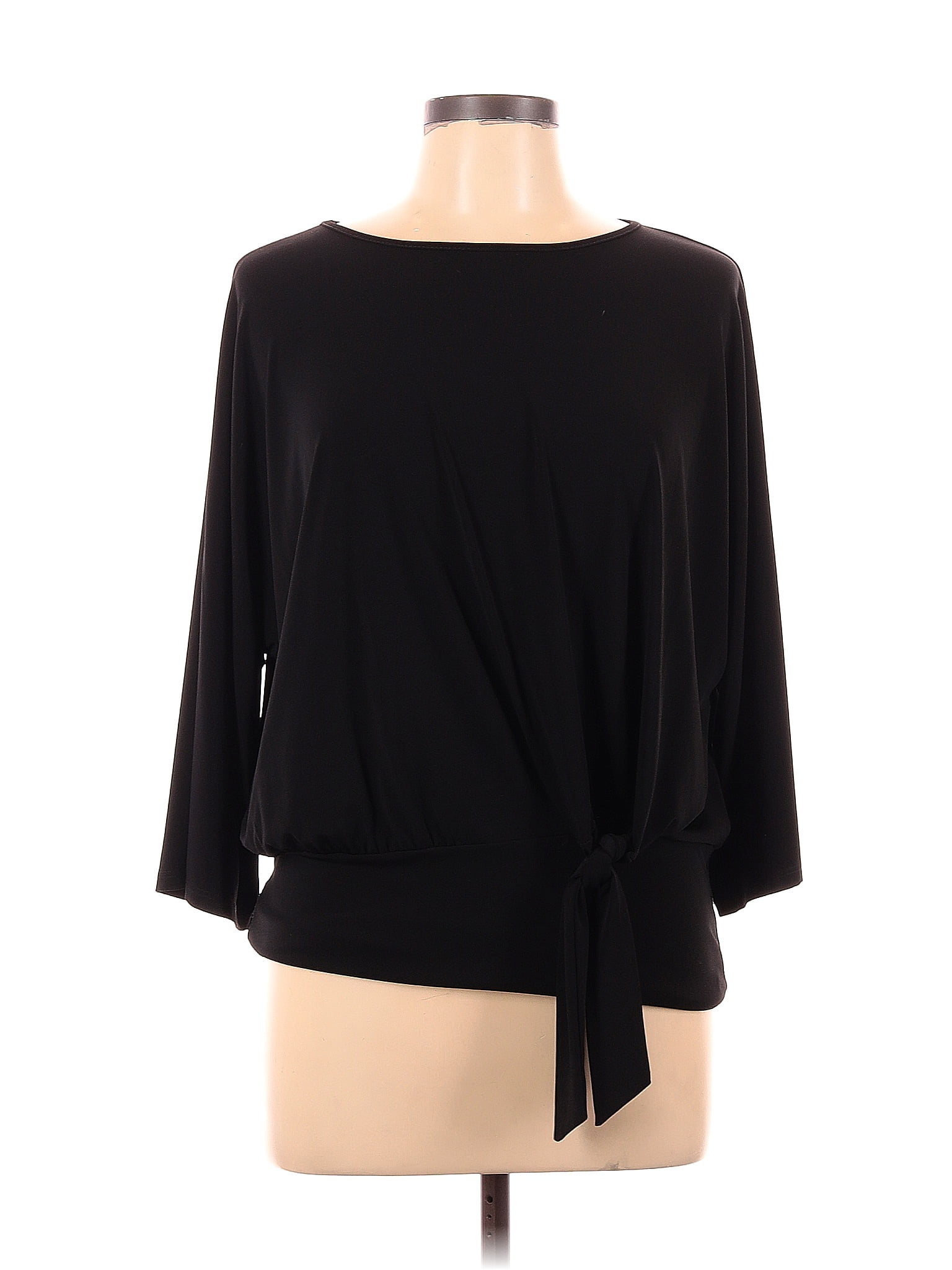 Clara Sun Woo Black Short Sleeve Blouse Size L - 71% off | ThredUp