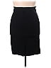 Mystic Solid Black Casual Skirt Size 3XL (Plus) - photo 2
