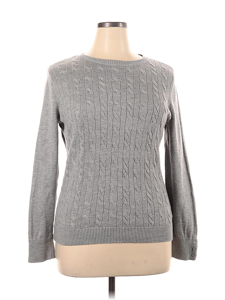 Talbots Color Style Sheet Talbots Color Block Solid Gray Pullover Sweater Size XL - 71% off | ThredUp