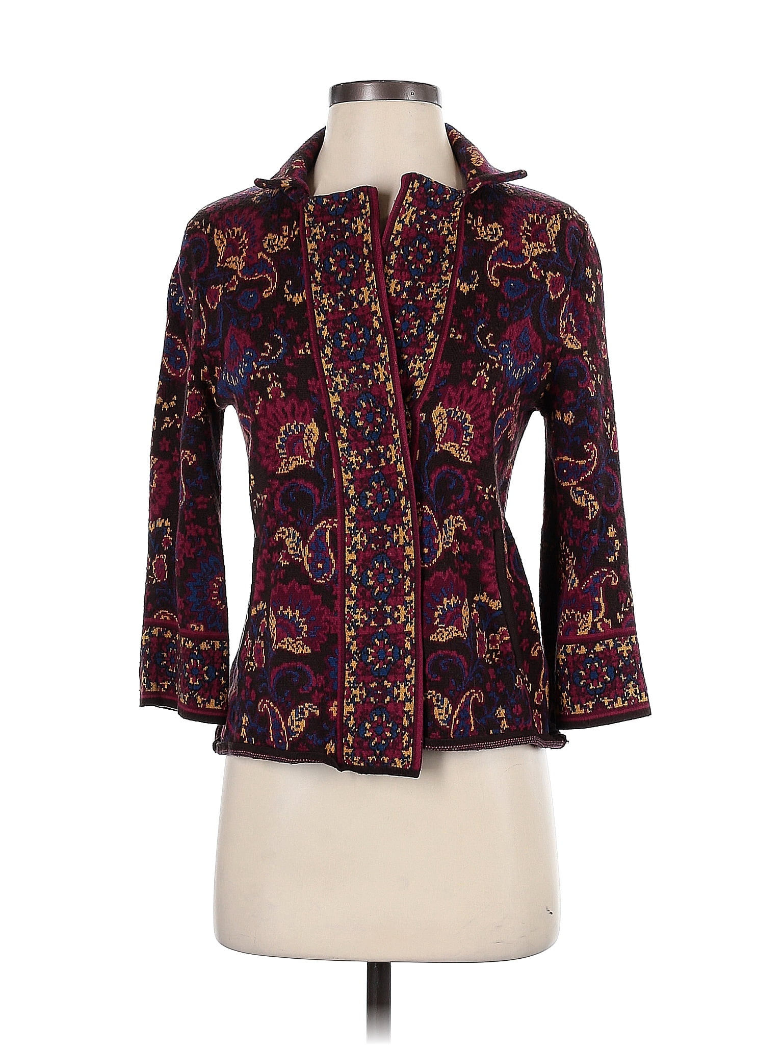 Ruby Rd. Color Block Paisley Purple Cardigan Size S (Petite) - 72% off ...