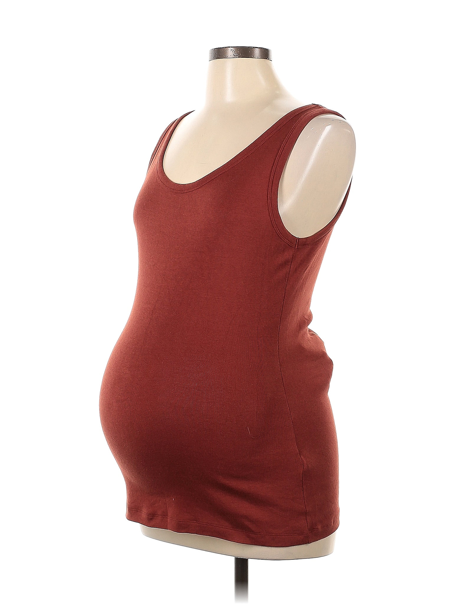 POSHDIVAH Women's Maternity Bodysuits Scoop Neck Sleeveless Tank