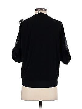 DKNY Faux Leather Top (view 2)