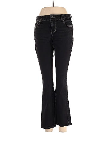 White House Black Market Solid Black Jeans Size 6 - 70% off