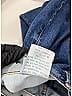 MCM 100% Cotton Jacquard Marled Tortoise Tweed Chevron-herringbone Blue Jeans Size 34 (EU) - photo 3