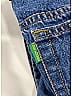 MCM 100% Cotton Jacquard Marled Tortoise Tweed Chevron-herringbone Blue Jeans Size 34 (EU) - photo 7