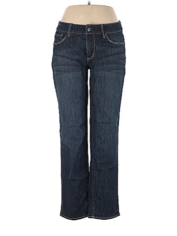 Faded Glory Solid Blue Jeans Size 14 (Petite) - 48% off