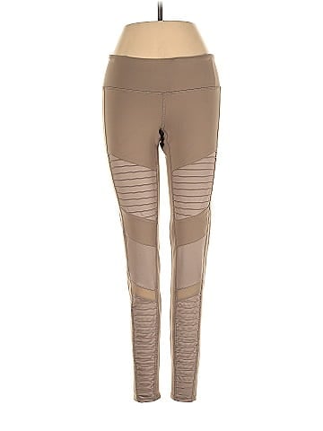 Alo Solid Brown Tan Leggings Size S - 47% off