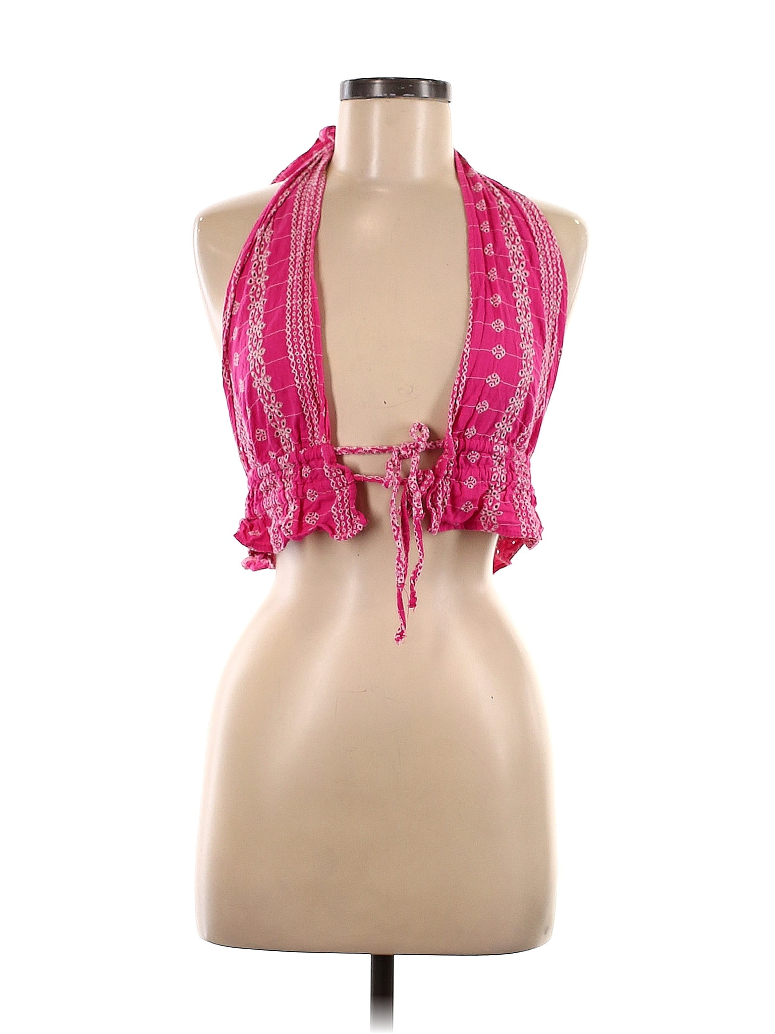 Zara Pink Halter Top Size M 18 off ThredUp