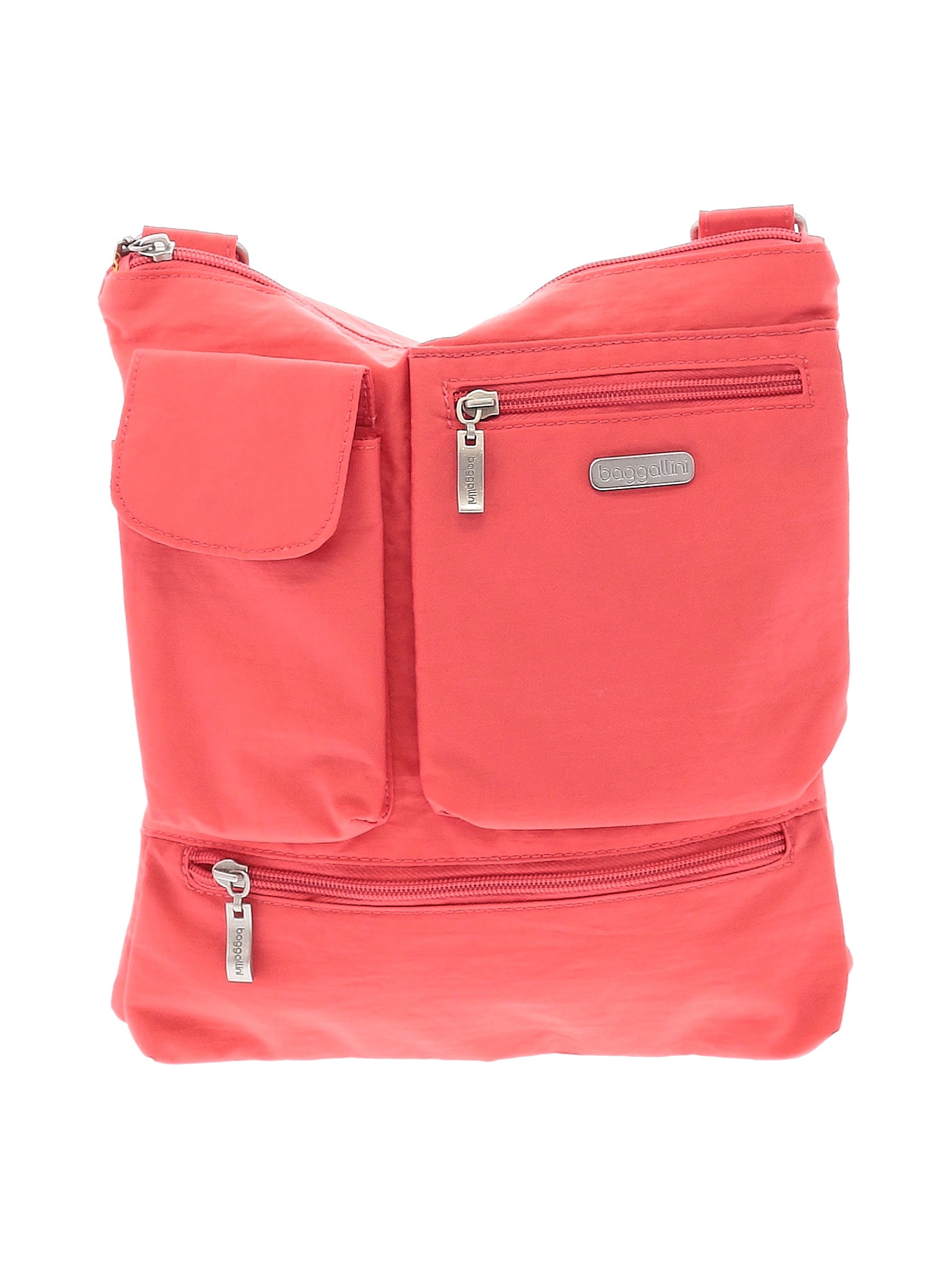 Baggallini Solid Pink Orange Crossbody Bag One Size 67 off ThredUp