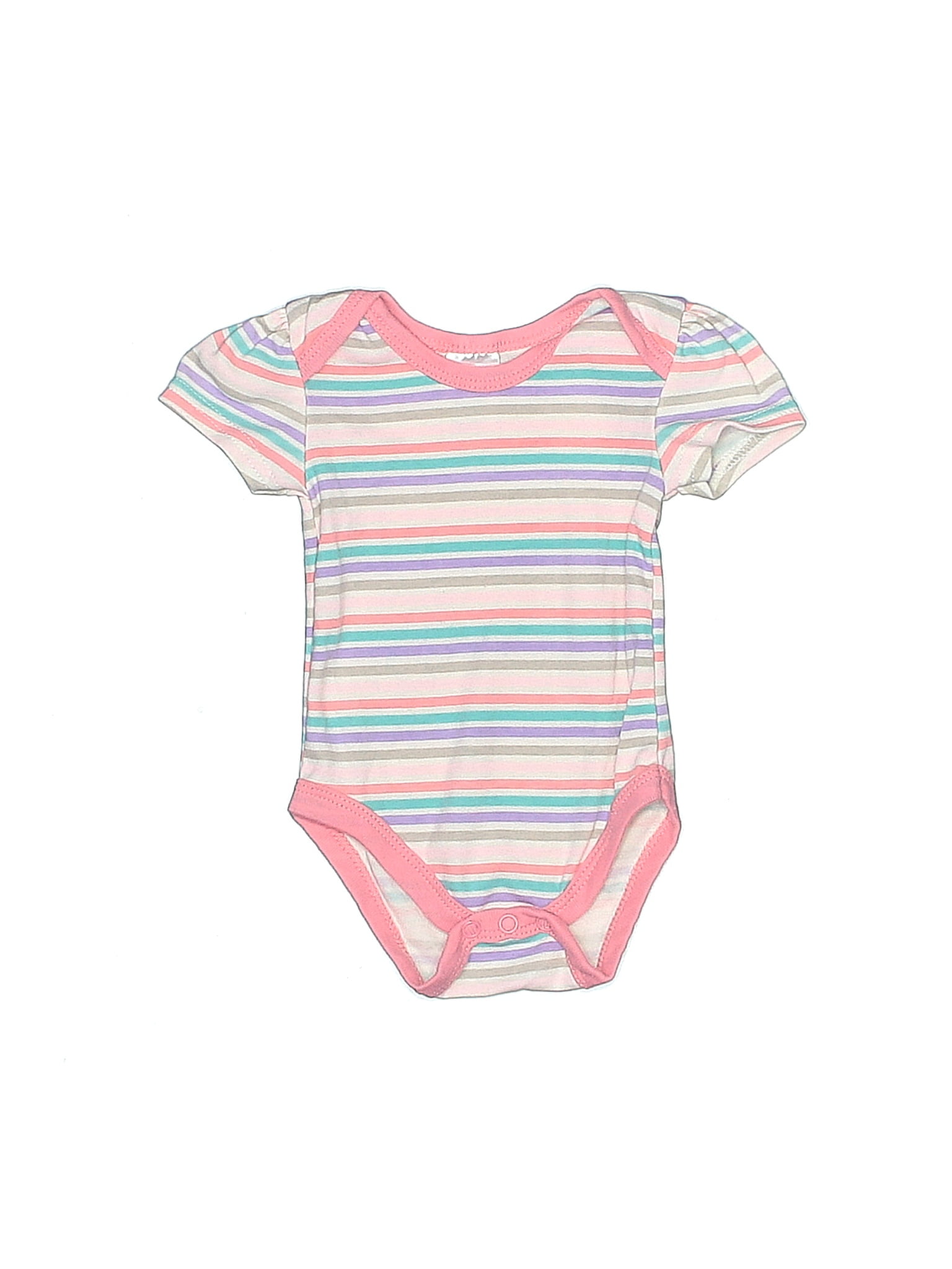 baby striped long sleeve onesie grey melange main image 0