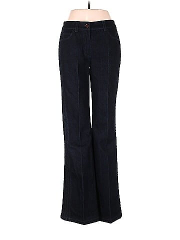 Escada Solid Black Blue Jeans Size 36 (EU) - 85% off