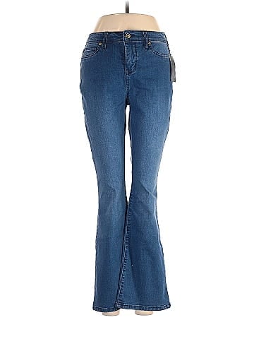 Hue Solid Blue Jeggings Size L - 63% off