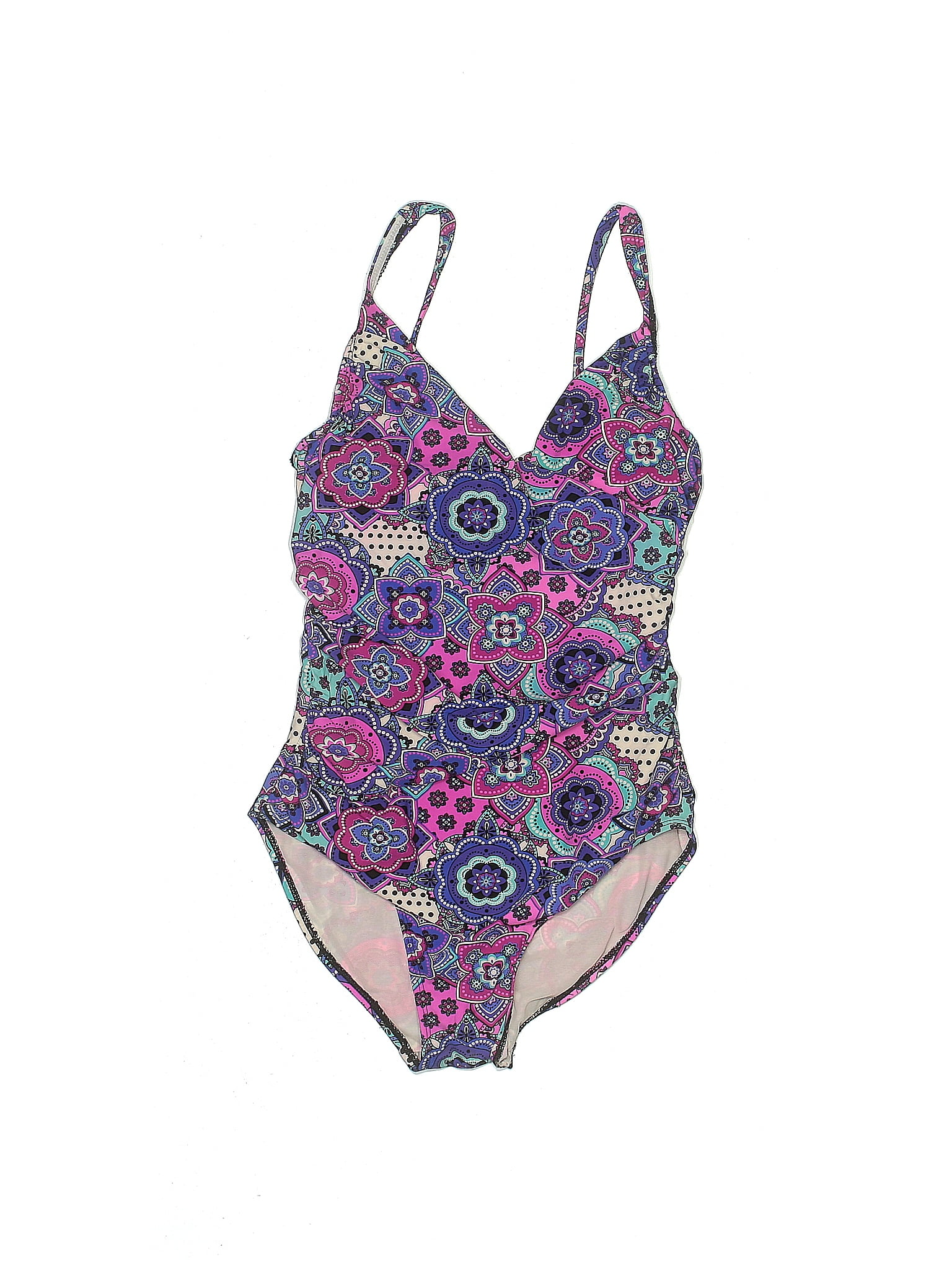 Assets Multi Color Purple One Piece Swimsuit Size M 34 Off Thredup 3009