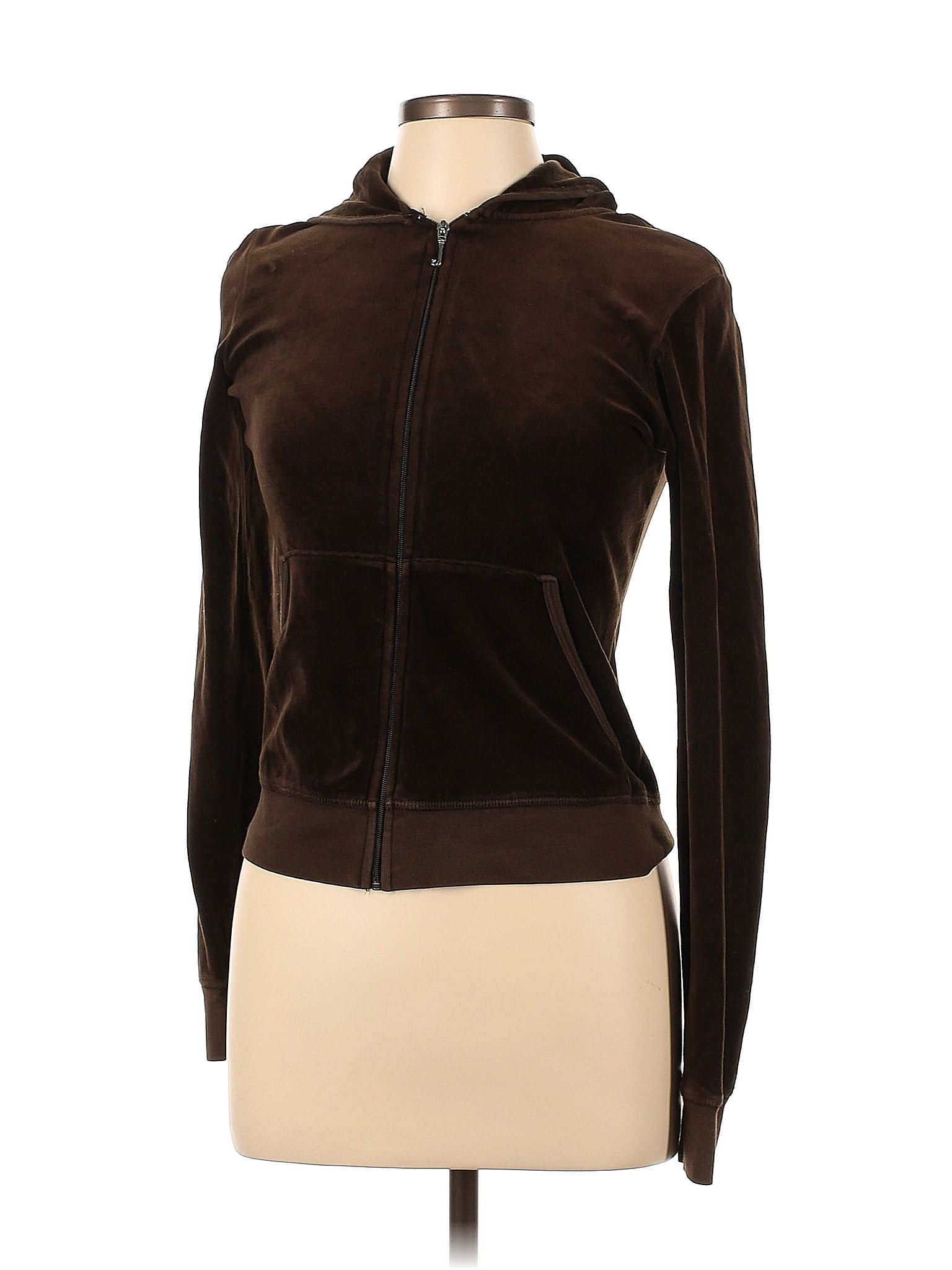 Juicy Couture Solid Brown Jacket Size L - 83% off | ThredUp