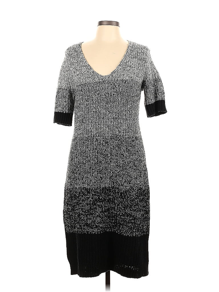 Ann Taylor Marled Tweed Gray Casual Dress Size L - photo 1
