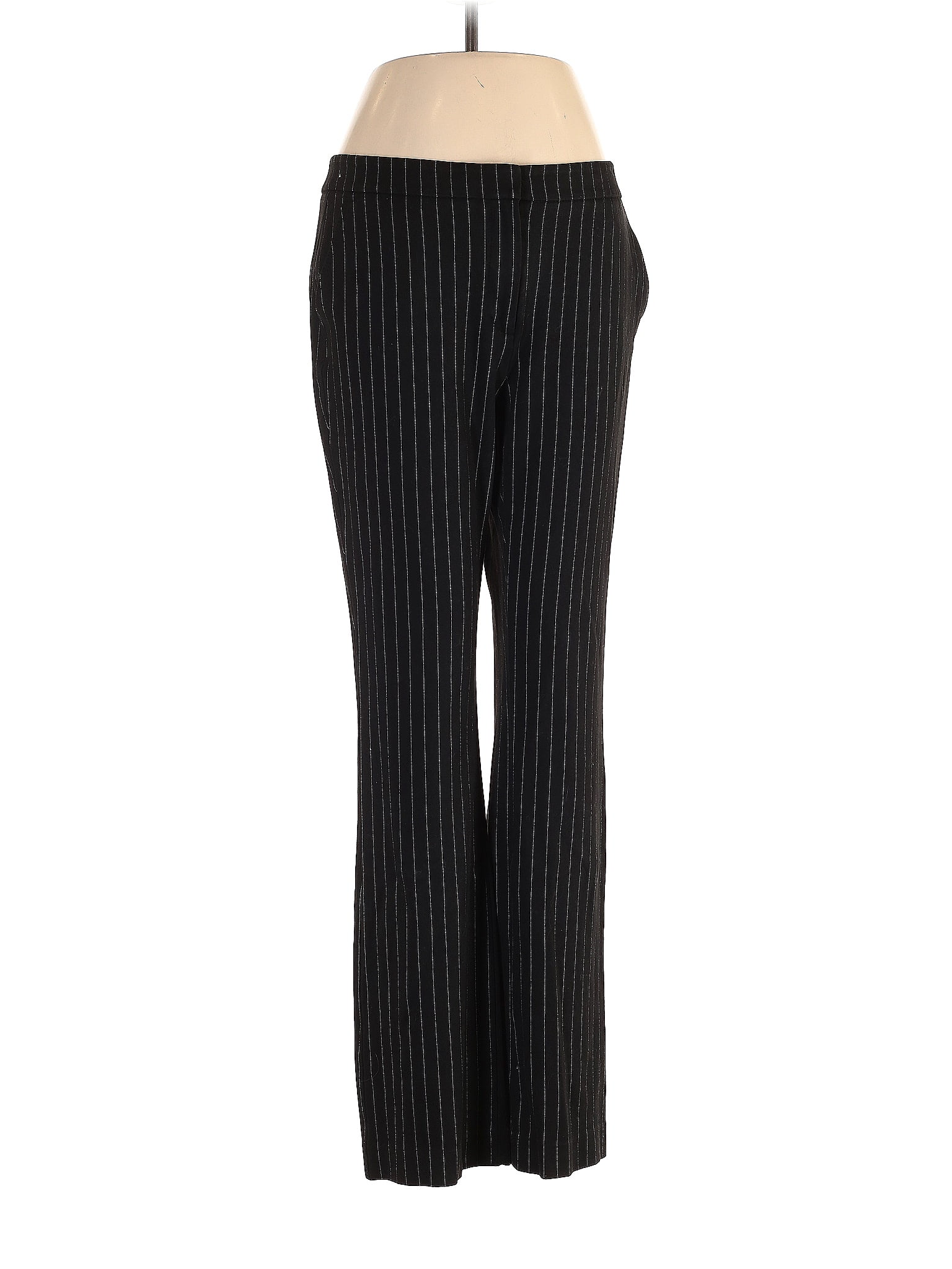 White House Black Market Stripes Black Dress Pants Size 6 65 Off