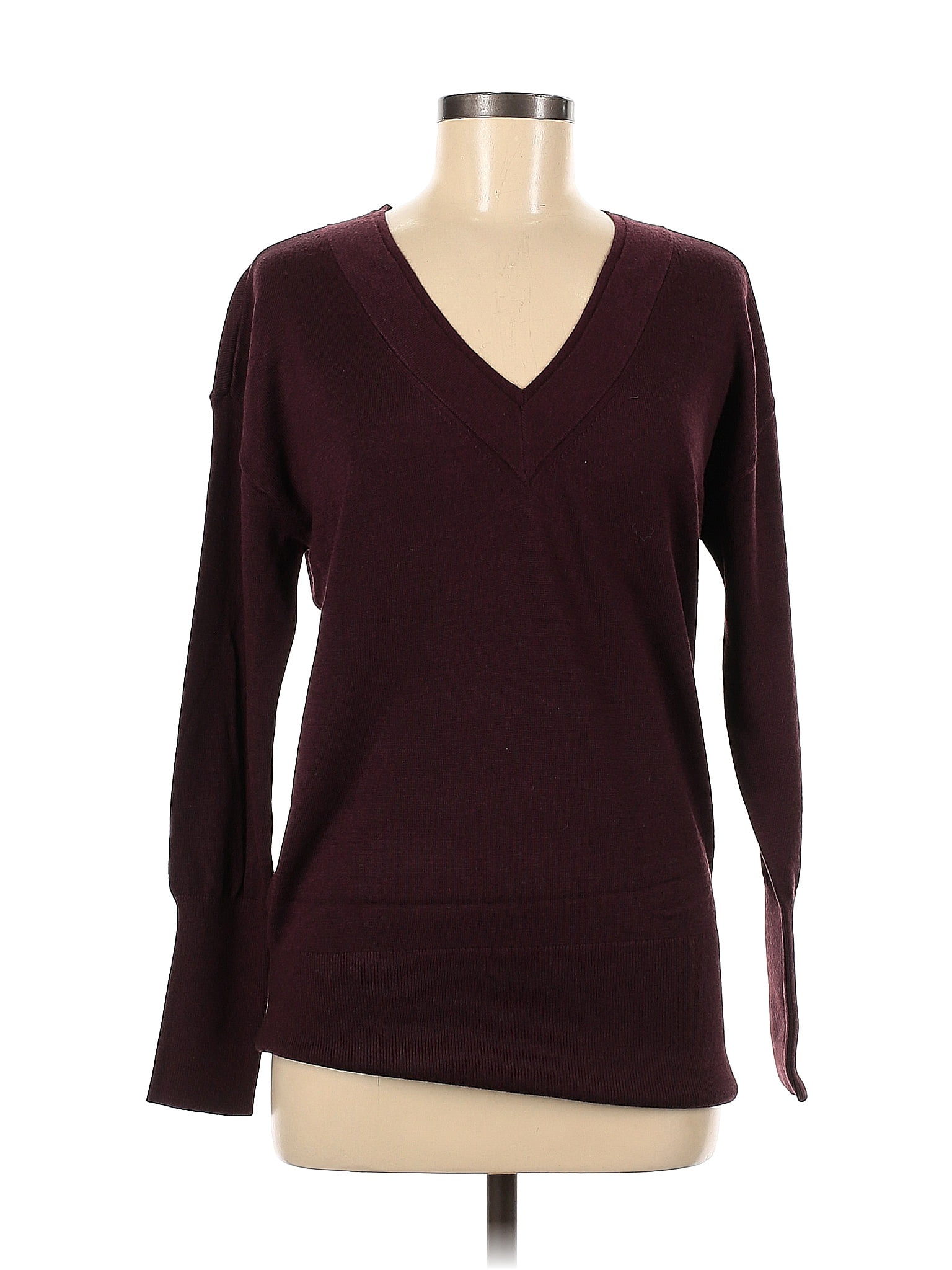 White House Black Market Burgundy Pullover Sweater Size M - 69% off ...
