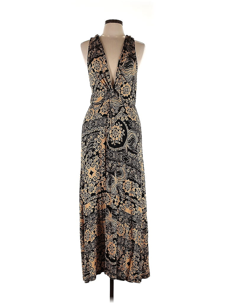 Anthropologie Multi Color Gold Casual Dress Size L - 61% off | ThredUp