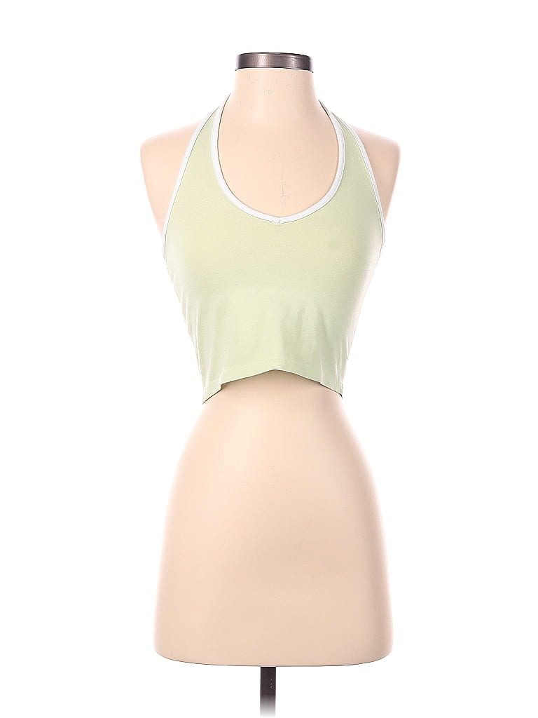 Brandy Melville Solid Green Halter Top Size XS (Estimated) - 36% off